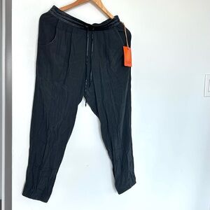 Ramy Brook Black Drawstring Jogger Pants